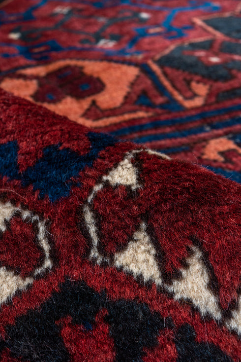Antique Afghan Area Rug (6' x 7')